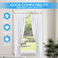 thumbnail image 3 of ZipGlo Shower Curtain Rod Silver Tension Curtain Rod 45 to 76 Inch Spring Curtain Rod Shower rod Non Slip Curtain Rod No Drill Adjustable Curtain Rod for Bathroom Window Closet Kitchen, 3 of 6