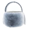 thumbnail image 2 of Way To Celebrate Easter Plush Jumbo Bunny Easter Basket, Grey, 2 of 5