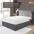 thumbnail image 3 of SGI Bedding 11 Inch Pleated Bed Skirt | Microfiber Bed Skirt | Fade Resistant, Wrinkle Free, Anti-static, Decorative, Extra Storage Space, Clutter-Free | Full, Dark Gray, 3 of 5