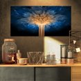 thumbnail image 1 of Fractal 3D Blue Dragon Flower - Contemporary Canvas Art Print, 1 of 3