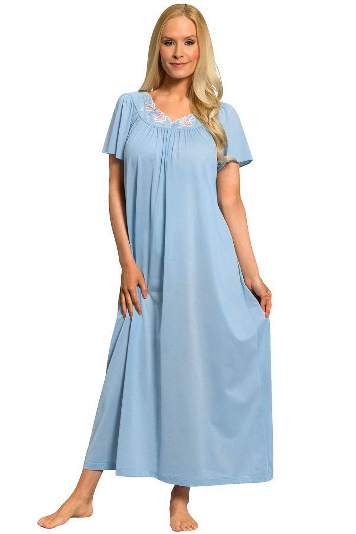 Velrose Lingerie Shadowline Long Flutter Sleeve Nightgown 32280/32280X