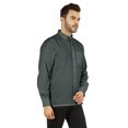thumbnail image 3 of Bestman Solid Button Down Shirt For Men Long Sleeve With Patch Pocket Formal Business Wear, 3 of 7
