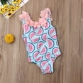 thumbnail image 2 of SUNSIOM Baby Girl Swimwear One-piece Floral Ruffle Neck Printed Swimsuit, 2 of 5