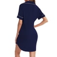 thumbnail image 4 of Cameland Chemise de Nuit Décontractée d'Été pour Femmes avec Col et Boucle, 4 of 6