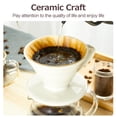 thumbnail image 2 of Yeacher Coffee Filter Cup Conical V60 Style Spiral Drip Filter Ceramic Material Hand Brewed Coffee, 2 of 8