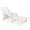 thumbnail image 1 of Gymax Chaise Longue de Patio en HDPE Inclinable avec Dossier à 4 Positions pour l'Extérieur, 1 of 9