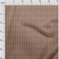 thumbnail image 3 of oneOone Silk Tabby Orange Fabric Geometric Sewing Material Print Fabric By The Yard 42 Inch Wide, 3 of 4