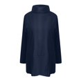 thumbnail image 4 of Blouse Tunique à Manches Longues et Col Rond pour Femmes Grande Taille, Couleur Unie, Usage Quotidien, 4 of 5