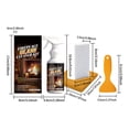 thumbnail image 2 of Fireplace Glass Cleaner Kit with Cloth and Sponge, for removeing stain tar and carbonized stains, 2 of 6