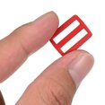 thumbnail image 4 of Unique Bargains Boucles de Glissière Tri-Glide Rouge Foncé Sangle de Sangle (Lot de 100), 4 of 5