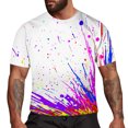 thumbnail image 4 of Ketyyh-chn99 Chemise de Plage Homme T-Shirt Oversize Homme Col Rond Confortable Coton Coupe Décontractée T-Shirts Amples pour Homme T-Shirt Classique Doux Violet,5TG, 4 of 4