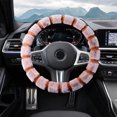 thumbnail image 4 of Steering Wheel Cover Car Steering Wheel Cover Imitation Wool Short Hair Winter Universal Handle Cover Warm and Cold Proof Lint Handle Cover Car Steering Wheel Cover, 4 of 6