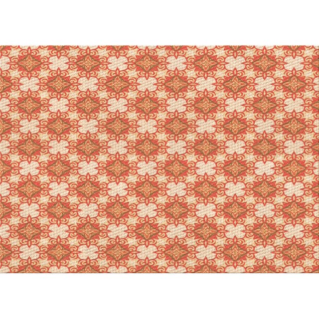 Ahgly Company Tapis Rectangulaire Lavable en Machine Intérieur Transitionnel Orange Rouge Orange, 7 Pieds x 10 Pieds