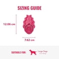 thumbnail image 3 of Kong ZoomGroom, Dog Grooming Brush, Raspberry, 3 of 7