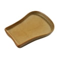 thumbnail image 1 of Brazilian Wood Tray White Ceramic Plates Desk Decoration Plants Pot Bottom, 1 of 4