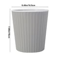 thumbnail image 3 of Self-Watering Planter Pot with Automatic Water Absorption System | 7-Inch Circular Plastic Flower Pot for Indoor Outdoor Plants | Includes 1 Planting Basin, 3 of 6