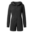 thumbnail image 5 of Combinaison pour Femmes Combinaison pour Femmes à Manches Longues à Capuche Pyjama Combinaison Décontractée d'Hiver Chaude Combinaison de Nuit Combinaison pour Femmes en Liquidation, 5 of 5