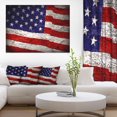 thumbnail image 3 of Design Art Large American Flag Watercolor Canvas Print, 3 of 3