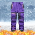thumbnail image 2 of TopLLC Pantalon de Ski de Neige pour Enfants Imperméable Pantalon de Randonnée Extérieur Chaud Doublé en Molleton, 2 of 8