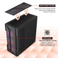thumbnail image 3 of Tour de Jeu PC de Bureau - Processeur Intel Core i7 3,2 GHz, SSD NVMe 1 To, 16 Go de RAM DDR4 GeForce RTX 3050 GDDR6 8 Go, Wi‐Fi Prêt, Windows 11 Pro - AQ20, 3 of 5