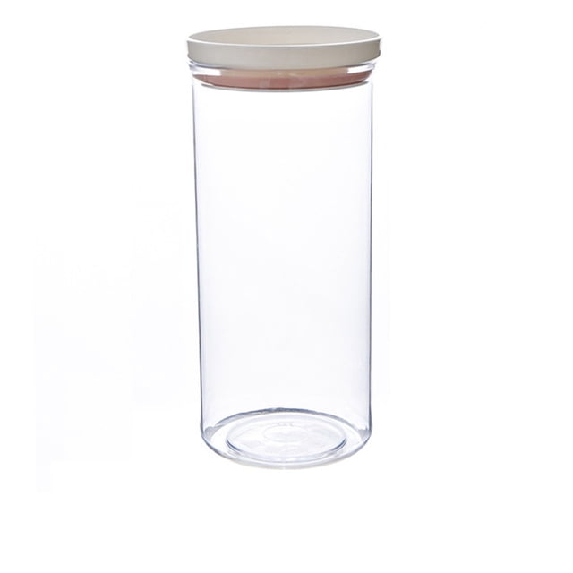 Bocal Transparent en Plastique Anti-Humidité avec Couvercle Boîte de Rangement pour Grains de Qualité Alimentaire