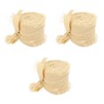 thumbnail image 3 of Bouquet Ribbon, Fringe Chiffon Silk Ribbon Hand Dyed Hand Crafted Soft Touch Easy To Cut  For Wedding For Gift Wrapping Beige, 3 of 8