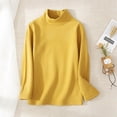 thumbnail image 2 of MeetoTime Little & Big Kids Soft Long Sleeve Mock Turtleneck Shirts Soft Solid Color Base Layer Undershirts Tops, 2 of 3