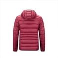 thumbnail image 4 of KIHOUT Men's Winter Coats Puffer Parka Jacket Soli Color Warm Windproof Coat with Hood, 4 of 9