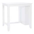 thumbnail image 4 of Linon Nico Wood Counter Height Wood Space Saving Table 3 Shelves in White Paint, 4 of 10