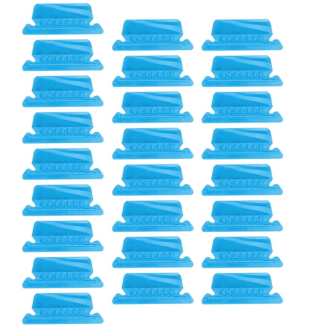 25 Pcs File Folder Tabs,Hanging Folder Tabs, Transparent Hanging File Folder Tabs,3 Inch Plastic Tabs For File Folders,Plastic Tabs For Hanging Folders, Hanging Folder Tabs For School,Blue