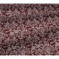 thumbnail image 4 of oneOone Cotton Jersey Blood Red Fabric Leaves & Floral Block Craft Projects Decor Fabric Printed By The Yard 58 Inch Wide, 4 of 4