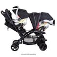 thumbnail image 4 of Baby Trend Sit N' Stand® Double Stroller - Onyx; Accepts most major brand infant car seats (sold separately); Front and Rear Seats recommended age 6+ months, 4 of 5