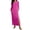 Hot Pink, variant on Elvqul Summer Dress for Women Formal Crewneck Pullover Sleeveless Solid Maxi Dress for Women Black