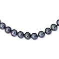 thumbnail image 1 of Sterling Silver Rhod-plated 10-11mm Black FWC Pearl Necklace 24 Inch, 1 of 2