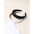 thumbnail image 1 of 2pcs Femmes Simples Bandeaux de Couleur Unie pour un Usage Quotidien, 1 of 5