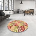 thumbnail image 4 of Ahgly Tapis Rectangulaire Orange Lavable en Machine, 5 Pieds x 8 Pieds, 4 of 7
