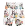 thumbnail image 4 of Ensemble de Pyjamas de Pâques pour Garçons Mignon Lapin de Pâques Col Rond T-Shirt à Manches Courtes et Shorts Ensemble Vêtements de Printemps, 4 of 6