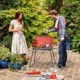 thumbnail image 4 of Costway Gril au Propane 2-en-1 Cuisinière à Gaz de Camping à 2 Brûleurs Portable avec Pied Amovible Rouge, 4 of 10
