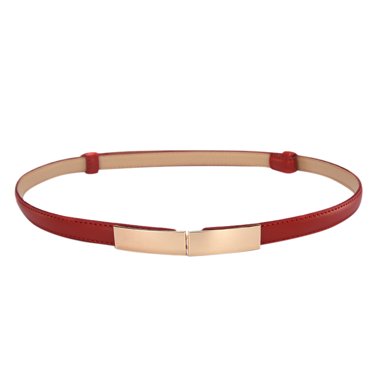 Baberdicy Ceintures pour Femmes Ceinture en Cuir pour Femmes Ceinture Fine Boucle en Métal Ceinture de Mode Élastique Fine