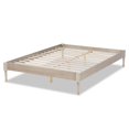 thumbnail image 3 of Baxton Studio Colette Mid-Century Wood Platform King Bed in White Oak, 3 of 9