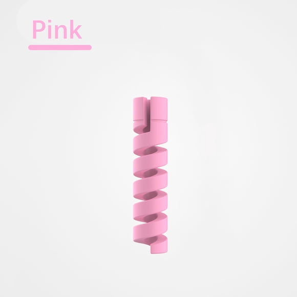Enrouleur de Câble en Silicone en Spirale 5 Pcs, Housse de Protection de Câble de Données RRJ, Enrouleur de Câble de Chargement en Silicone en Spirale, Organisateur de Cordon de Chargeur de Téléphone, Protecteur de Fil de Chargement Durable pour Appareils Android,