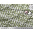 thumbnail image 2 of Soimoi Rayon Fabric Leaves & Floral Block Printed Craft Fabric by The Yard 56 Inch Wide, 2 of 3