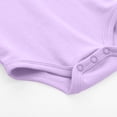 thumbnail image 4 of JDQJBZ Baby Boy Girl Bodysuit Long Sleeve Short Leg Romper Solid Color Cotton Newborn, 4 of 5