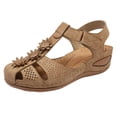 thumbnail image 1 of Kcodviy Chaussures Confortables à Semelle Ajourée Chaussures Décontractées pour Femmes Dames Bout Rond à la Cheville Chaussures pour Femmes Sandales Décontractées Souples Chaussures Décontractées pour Femmes Filles Chaussures de Bureau Décontractées pour Femmes Chaussures Décontractées pour Femmes, 1 of 4