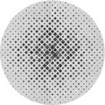 thumbnail image 1 of Ahgly Tapis Rond Lavable en Machine Intérieur Transitionnel Gris Platine, 6 Pieds Rond, 1 of 7