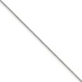 thumbnail image 1 of 925 Sterling Silver 0.5mm Diamond-Cut Chain Anklet, 1 of 3