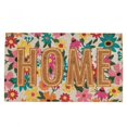 thumbnail image 1 of Set of 2 Floral Pressed Home Doormat, 1 of 1