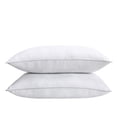 thumbnail image 3 of Marina Decoration Oreiller Breathable Sleeping Medium Firm Silver Piping Bed Pillow for Side and Back Sleepers, Hotel Collection Pillows 2 Piece Pack, 3 of 5