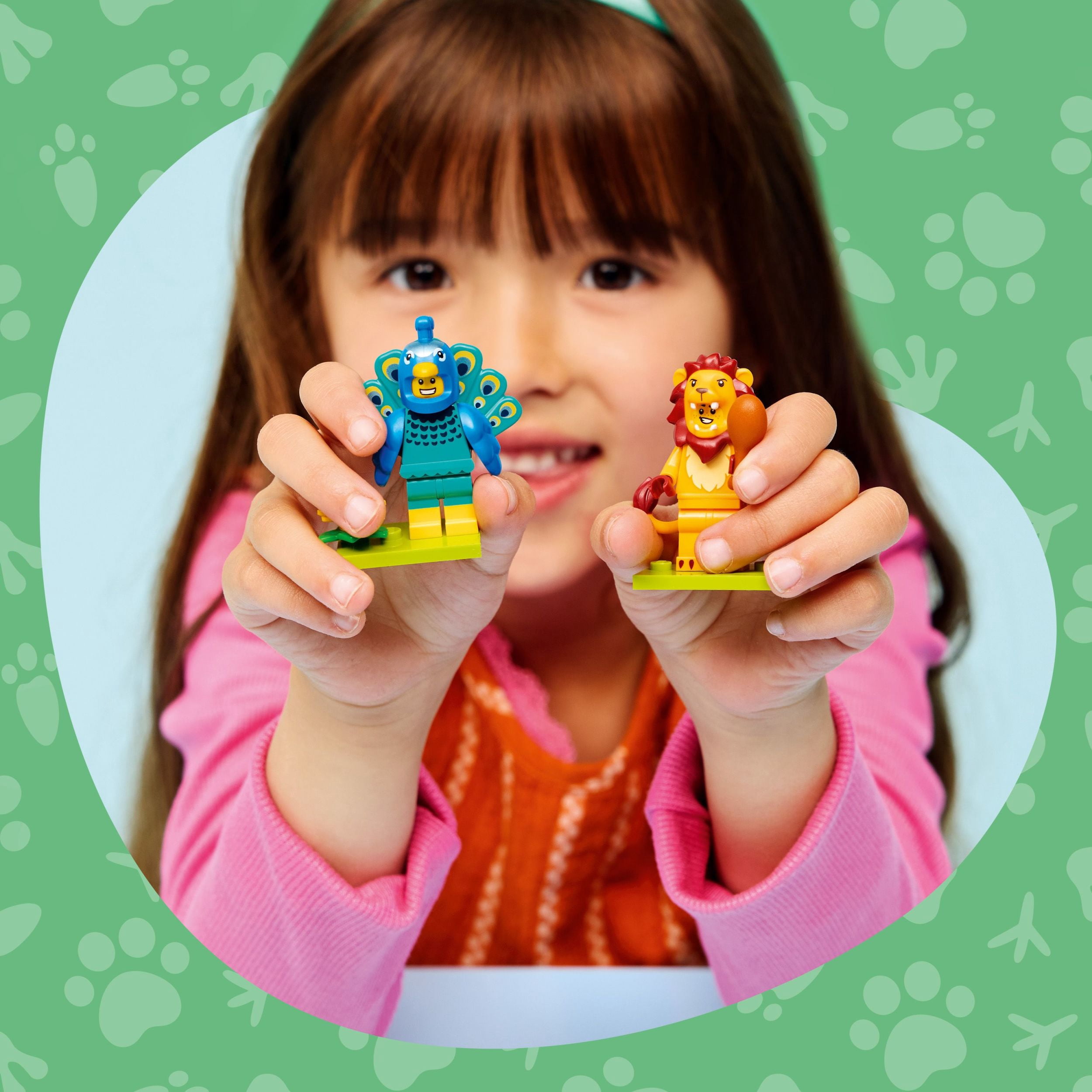 LEGO Minifigures Animal Series 28 6 Pack - Kids Toys in Sealed Mystery Boxes - Animal Themed Figures to Collect - Birthday Party Favors & Gift Idea for Boys & Girls, Ages 5+ - 66813