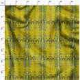 thumbnail image 3 of Soimoi Yellow Poly Georgette Fabric Leaf Floral Printed Craft Fabric by the Yard 42 Inch Wide, 3 of 6